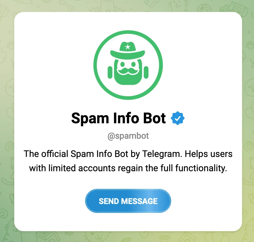 spam info bot