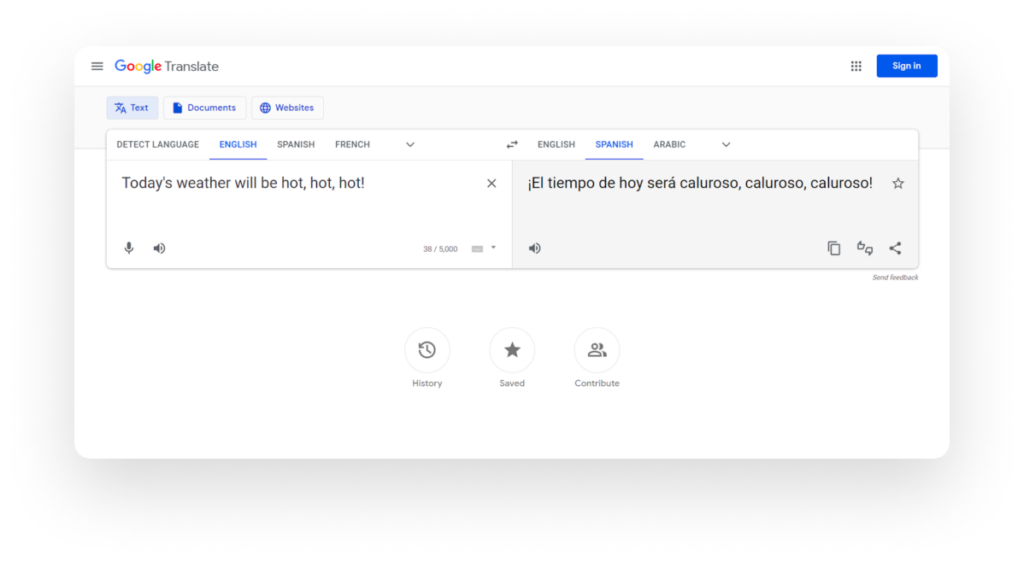 google translate