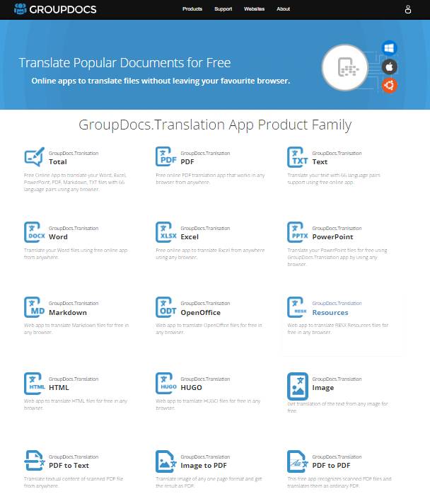 groupdocs translation app