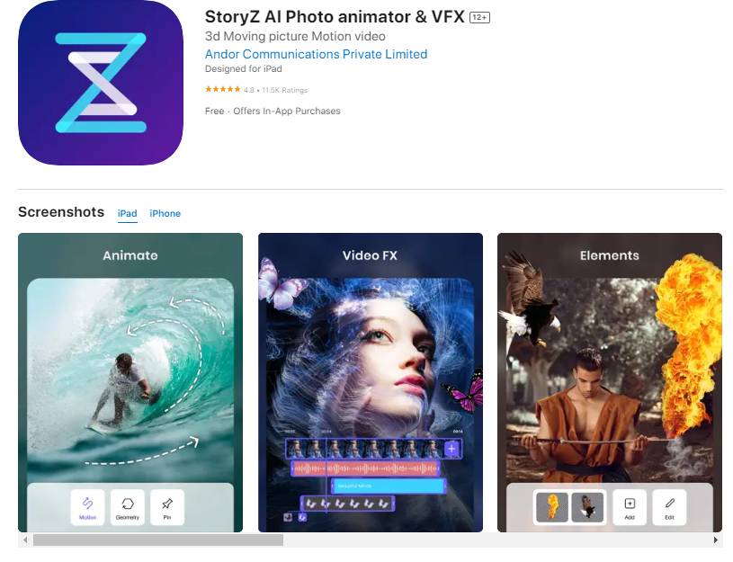 storyz ai app