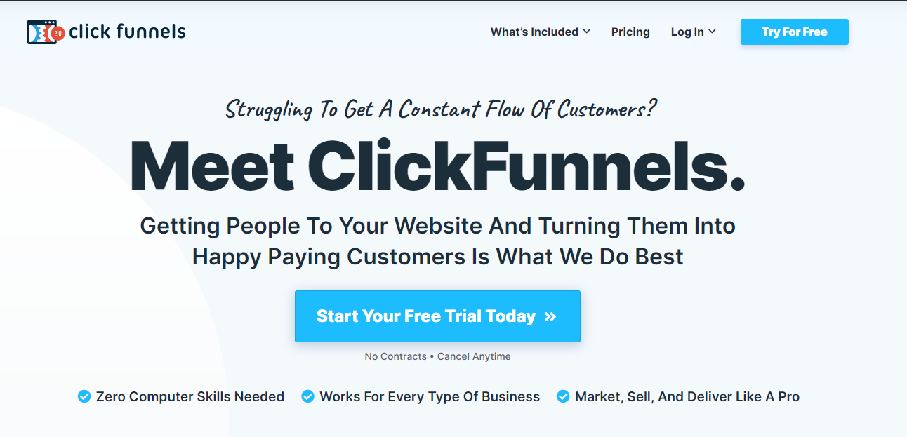 сервис для воронок продаж clickfunnels