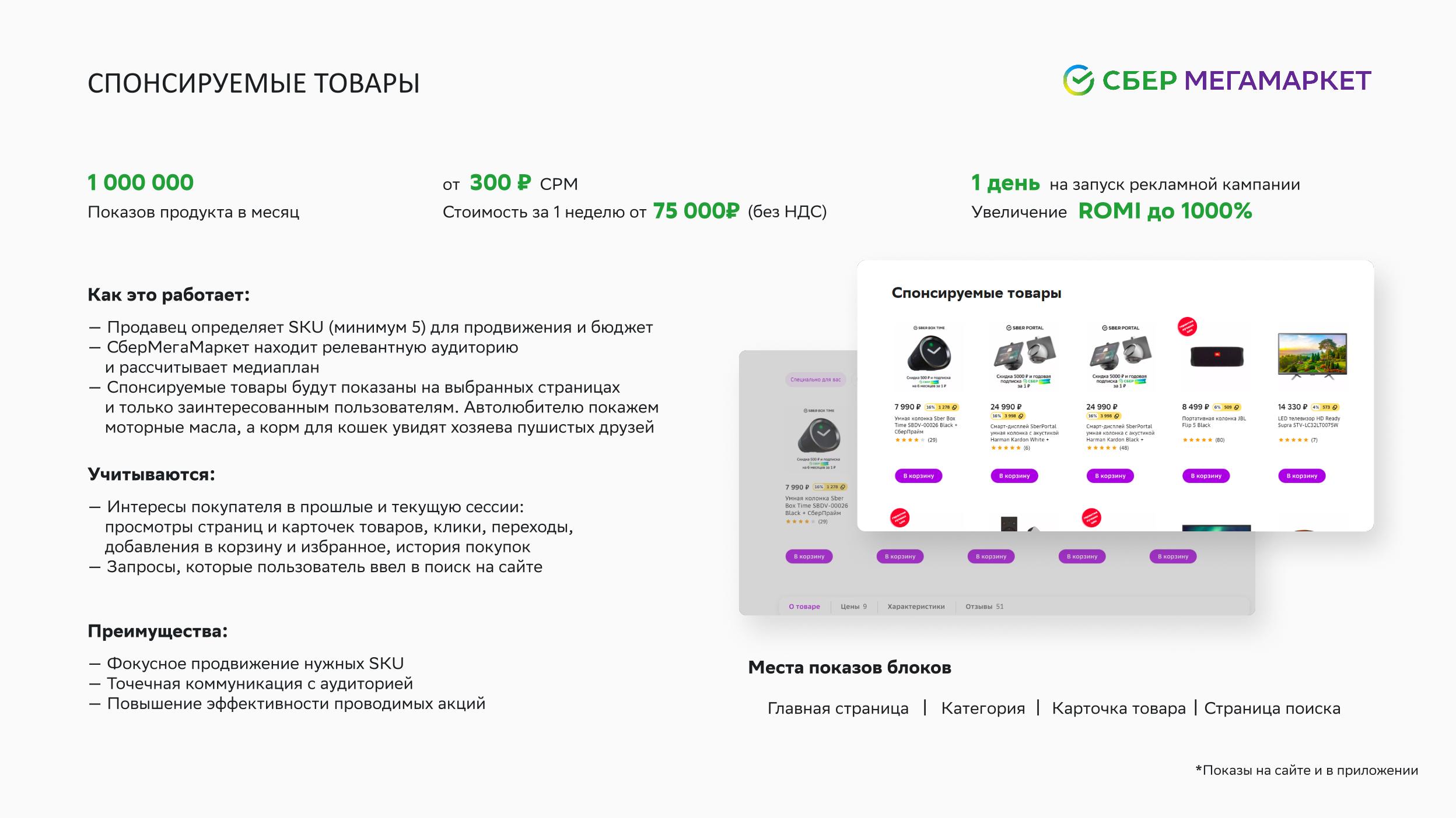 спонсируемые товары