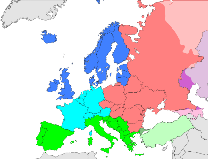 карта стран северной европы