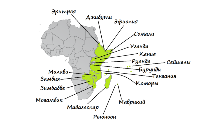 страны восточной африки