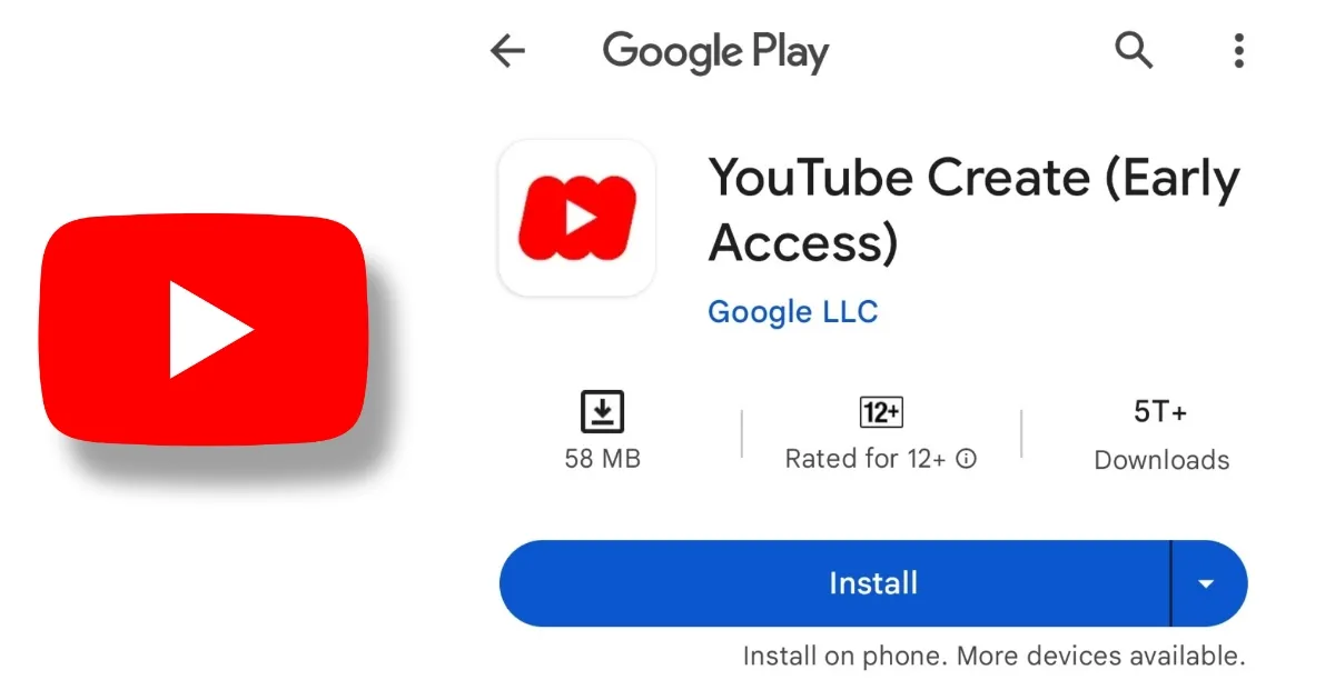 youtube create в google play