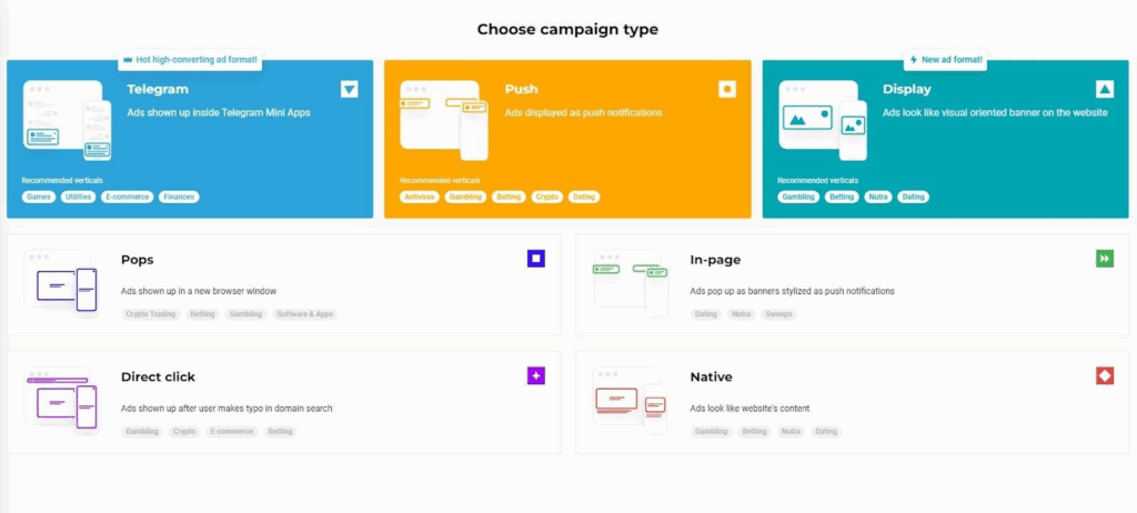 Запуск рекламных кампаний в RichAds