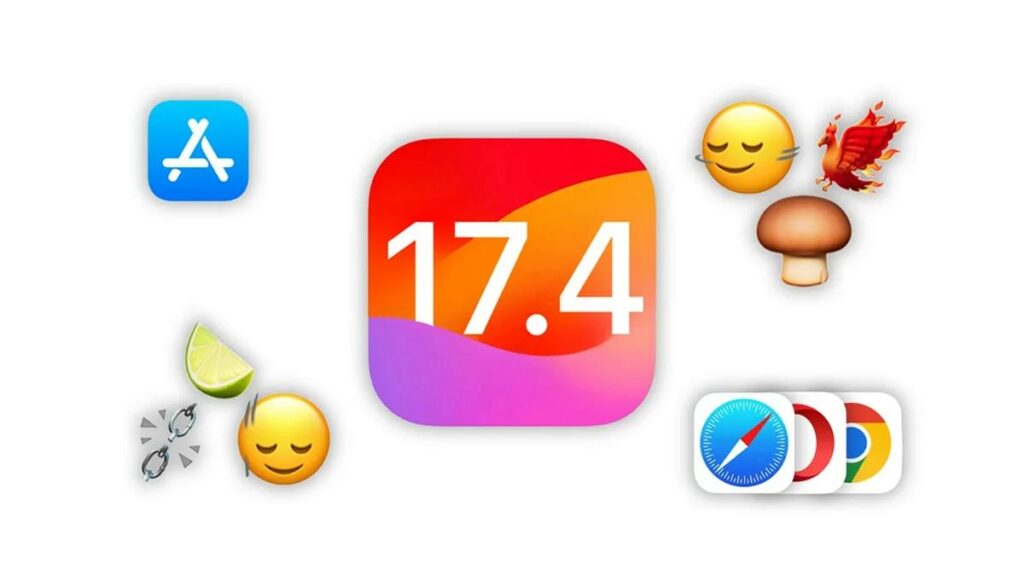 новые смайлы ios 17.4