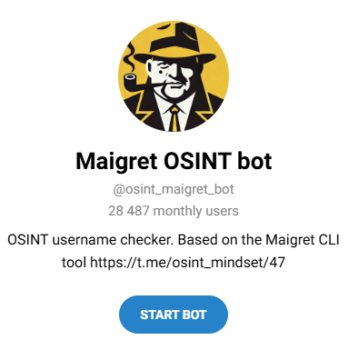 Maigret OSINT Bot