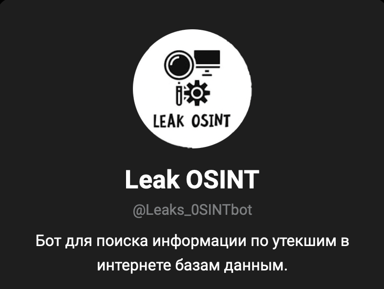 Leak Osint BOT