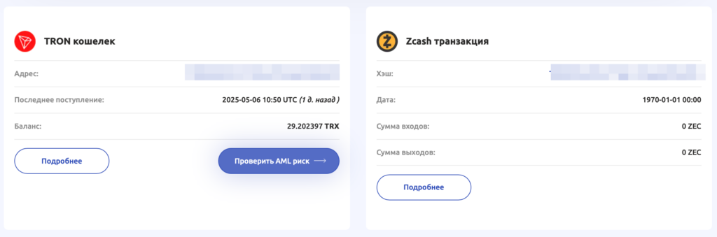 AML проверка криптокошелька