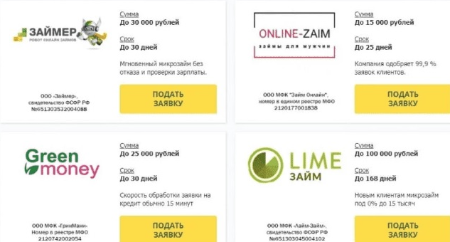 мфо лендинг