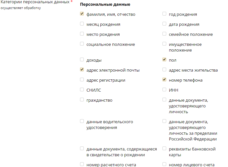 категории пд
