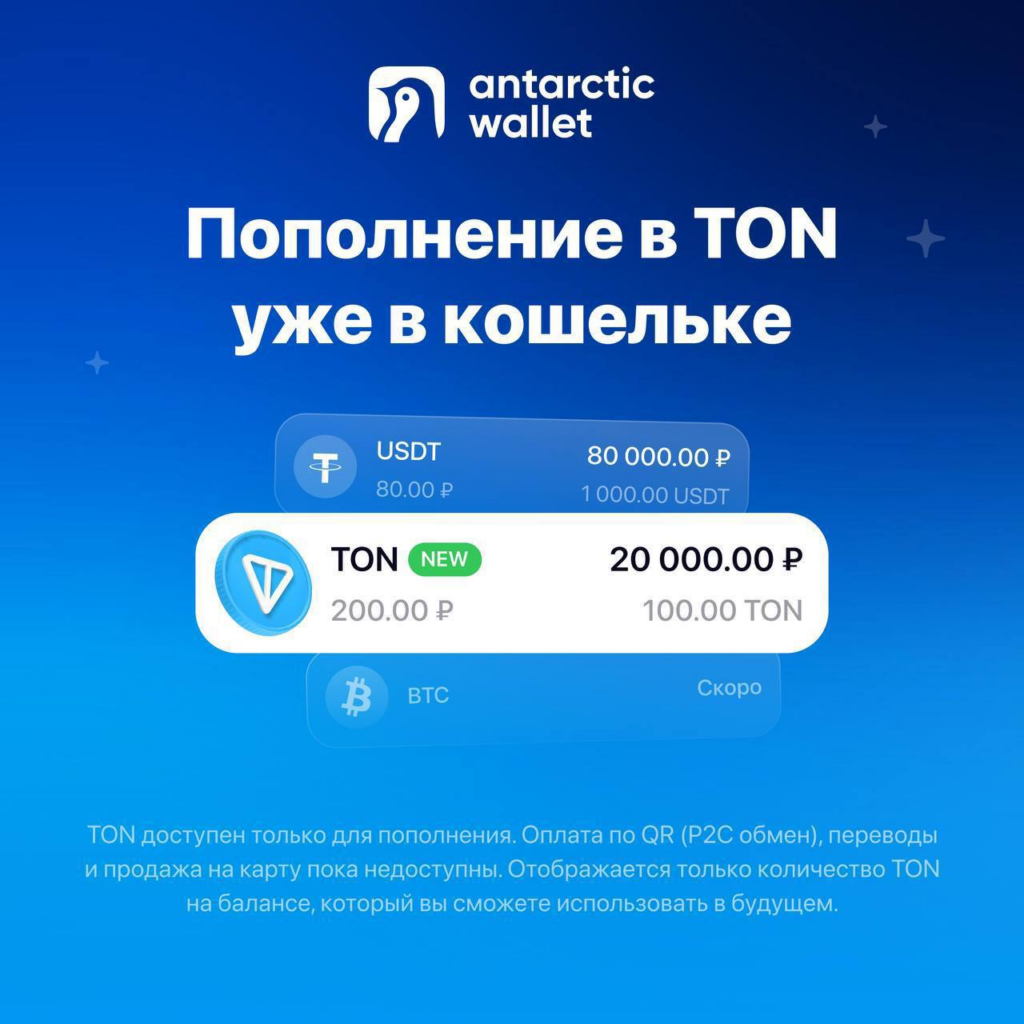 antarctic wallet ton