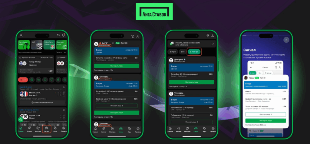 лига ставок сигнал